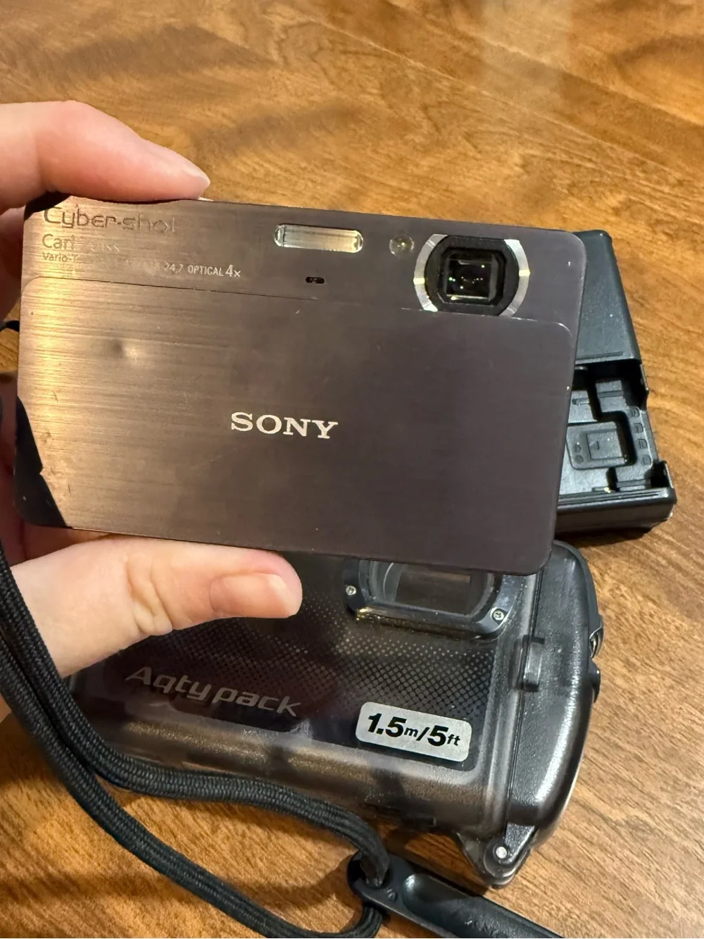 Sony Cyber Shot DSC-T700 Working With Memory Card Charger Waterproof Case